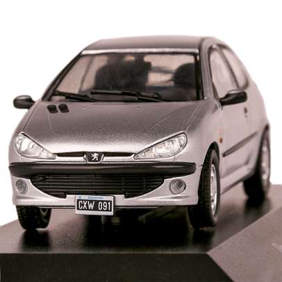 Macheta auto Peugeot 206 XS 1999 argintiu 1:43-1