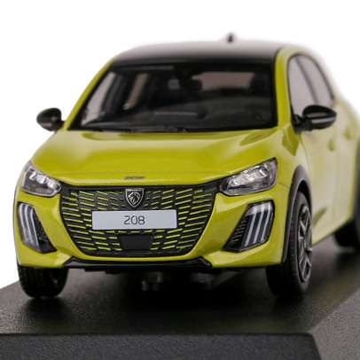 Macheta auto Peugeot 208 GT 2024 galben 1:43