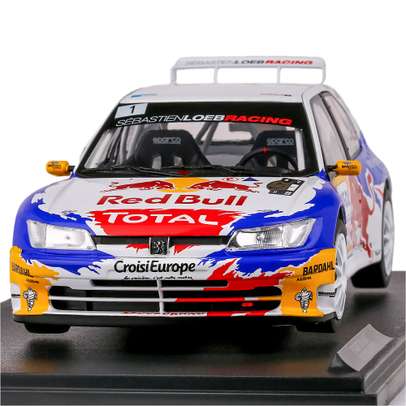 Macheta auto Peugeot 306 Maxi No.1 Sébastien Loeb 1:18 Solido - vedere frontala