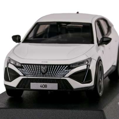 Macheta auto Peugeot 408 GT Hybrid 2023 alb 1:43