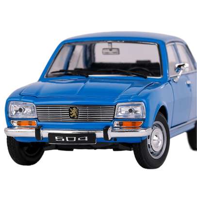 Macheta auto Peugeot 504 1975 bleu 1:24