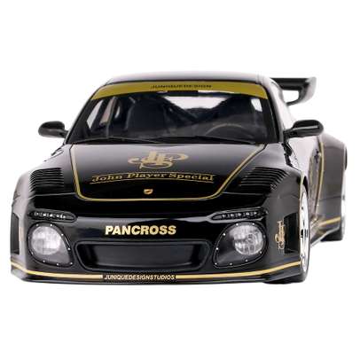 Macheta auto Porsche 911 997 RWB Old & New 2020 negru scara 1:18 MCG - vedere 3/4 dreapta fata