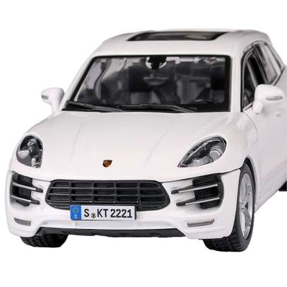 Macheta auto Porsche Macan Turbo 2015 alb 1:24