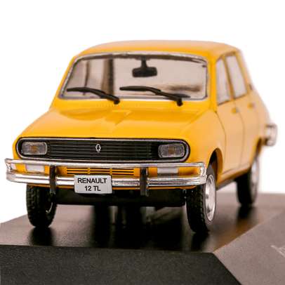 Macheta auto Renault R12 TL 1976 galben 1:43-1