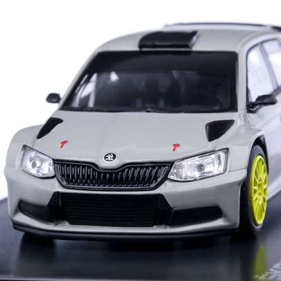 Macheta auto Skoda Fabia III R5 2015 scara 1:43 gri Abrex-2