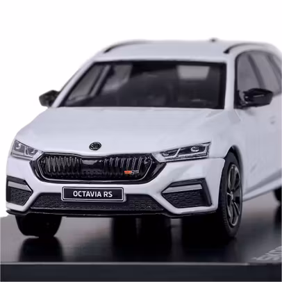 Macheta auto Skoda Octavia IV Combi RS 2020 alb Abrex