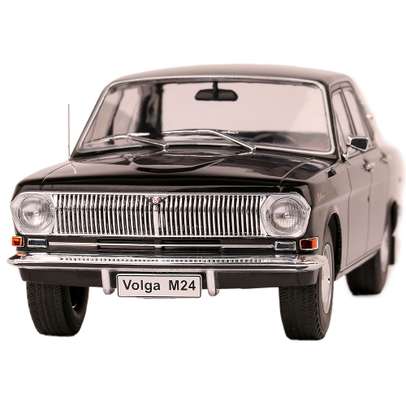 Macheta auto Volga M24 1972 negru 1:18
