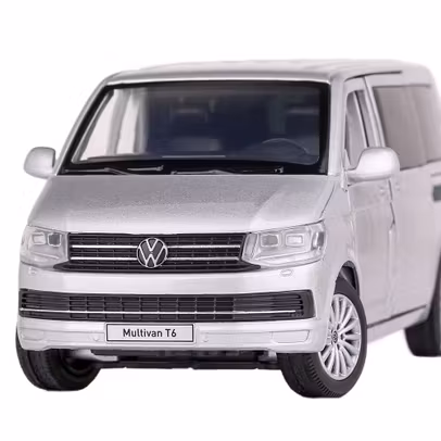 Macheta auto Volkswagen Multivan T6 2017 argintiu 1:32