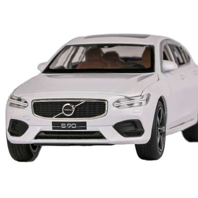 Macheta auto Volvo S90 alb perlat scara 1:32