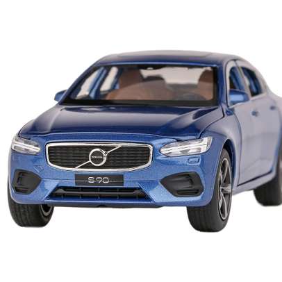 Macheta auto Volvo S90 albastru scara 1:32 
