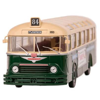 Macheta autobuz Chausson APU-53 1953 crem cu verde 1:43