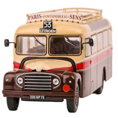 Macheta autobuz Citroen Type 46 DP UAD 1955 crem cu maro 1:43