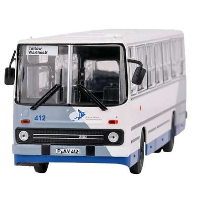 Macheta autobuz Ikarus 260 alb albastru scara 1:43 Premium ClassiXXs - vedere 3/4 dreapta fata