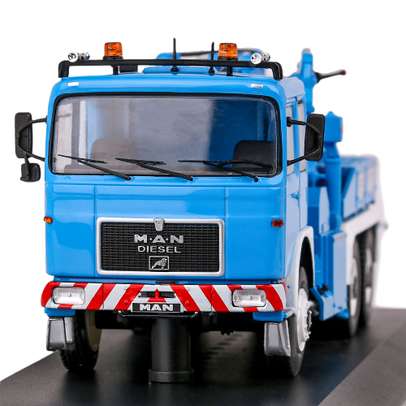 Macheta autoremorcher Man F8 26281 bleu 1-43 Ixo - vedere frontala