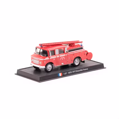 Macheta autospeciala FPT Drouville Franta 1970 rosu scara 1:57 Magazine Models