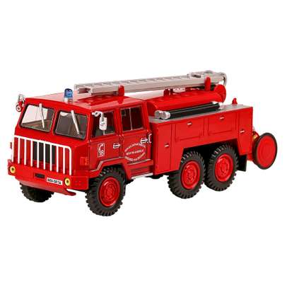 Macheta autospeciala Pompieri Berliet FF 6X6 rosu 1:43