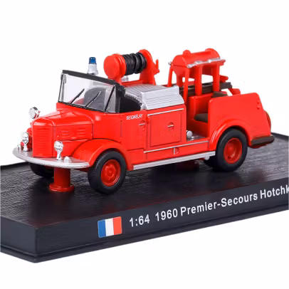 Macheta autospeciala Premier-Secours Hotchkiss scara 1:64 Rosu Magazine Models 