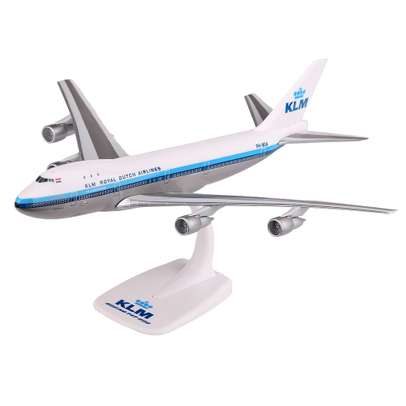 Macheta avion Boeing 747-200SUD KLM 1st alb scara 1:250