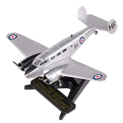 Macheta avion Beechcraft Twin Beech FT996 - 728 Squadron RNAS Hal Far Malta 1948 - scara 1:72 Oxford Diecast
