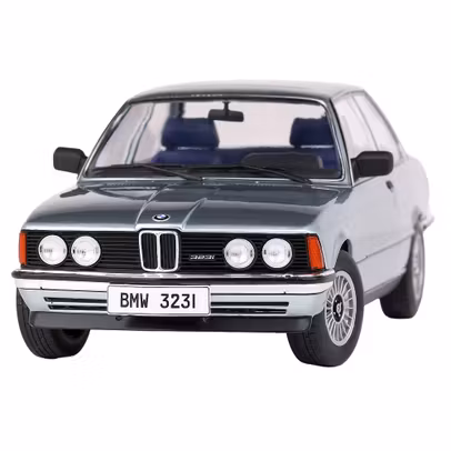 Macheta BMW E21 323i 1980 gri – 1:18 – Solido - vedere 3/4 stanga fata