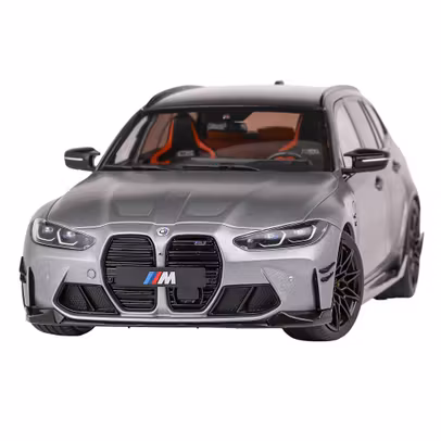 Macheta BMW M3 Touring G81 Performance 2024 Gri 1:18 Solido - vedere 3/4 stanga fata