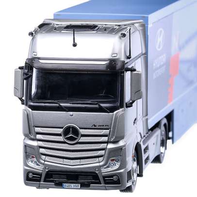 Macheta camion Mercedes-Benz Actros MP4 2019, WRC Transport, scara 1:43, Ixo