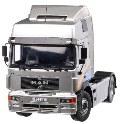 Macheta cap tractor MAN F2000 1994 scara 1:18 argintiu MCG