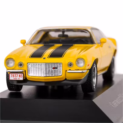 Macheta Auto Chevrolet Camaro Z/28 Coupe 1970 Galben 1:43