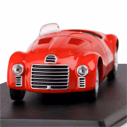 Macheta Ferrari 125 S Spider 1947 Roșu 1:43 Magazine Models - vedere din fata