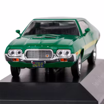 Macheta Ford Gran Torino Sport Coupe 1972 Verde 1:43 – Magazine Models