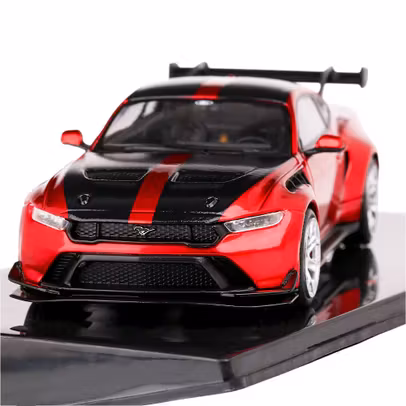 Macheta Ford Mustang GTD 2025 rosu inchis metalizat - 1:43 IXO