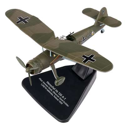 Macheta Henschel Hs 126 - A.F.U. Polonia 1939 - 1:72 Oxford Diecast