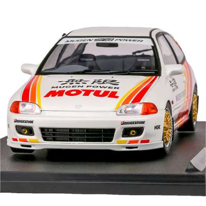 Macheta Honda Civic (EG6) Solido Works Mugen Racing 1992 1:18 - vedere frontala