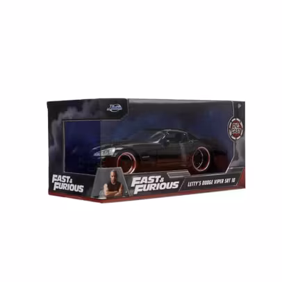 Macheta Lettys Dodge Viper SRT Fast and Furious 1-32 Glossy Black Jada Toys