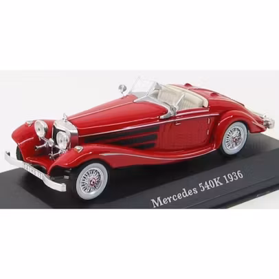 Macheta Mercedes-Benz 540K Spider Cabriolet 1936 Roșu 1:43 Magazine Models