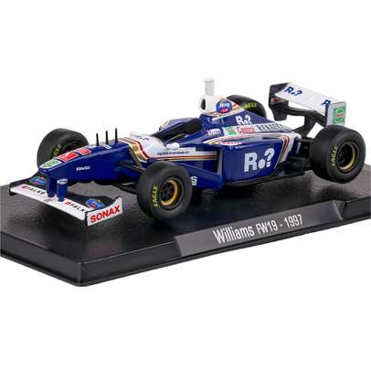 Macheta monopost Williams FW19 No.3 Villeneuve 1997 - vedere 3/4 fata stanga
