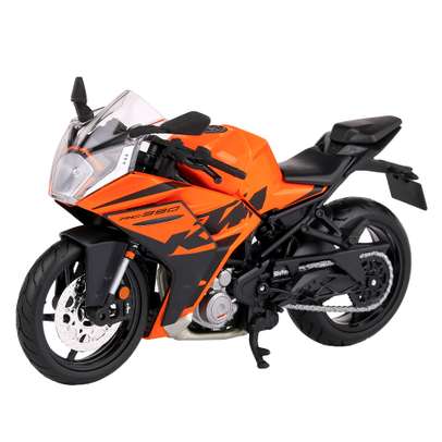 Macheta moto KTM RC390 2017 portocaliu cu negru 1:12