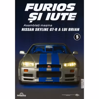 Macheta Nissan Skyline GT-R (R34) Nr.5 - Kit Construibil 1:8 DeAgostini - Fast & Furious