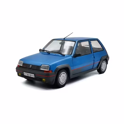 Macheta Renault 5 GT Turbo MKI 1:18 Albastru Solido - vedere 3/4 stanga fata