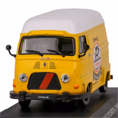 Macheta Renault Estafette Van Pennelli Cinghiale 1974 Galben cu Alb - Scara 1:43 - Magazine Models
