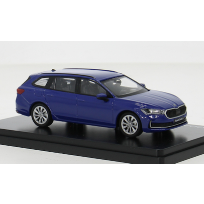 Macheta auto Skoda Superb VI SW albastru 1:43 Abrex