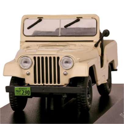 Macheta SUV IKA Jeep 1956 crem scara 1:43 Magazine Models - vedere din fata