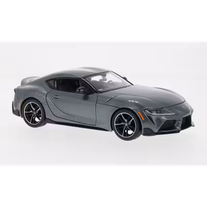 Macheta Toyota Supra GR 2021 gri metalizat – scara 1:24-Maisto - vedere 3/4 dreapta fata