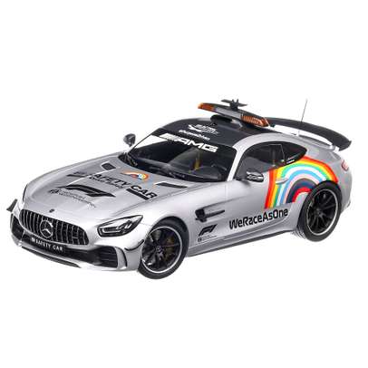 Mercedes-Benz AMG GT-R C190 Safety car F1  2020, macheta auto, scara 1:18, gri, Minichamps