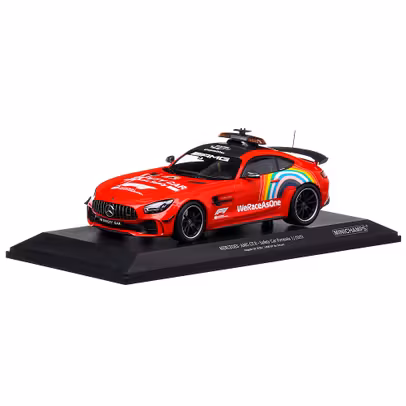 Mercedes-Benz AMG GT-R Safety car Toskana GP F1 2020, macheta auto, scara 1:18, rosu, Minichamps-2