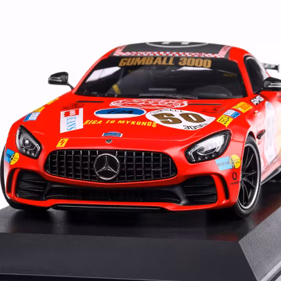 Mercedes-Benz AMG GTR Rote Sau 2017, macheta auto, scara 1:18, rosu, Minichamps