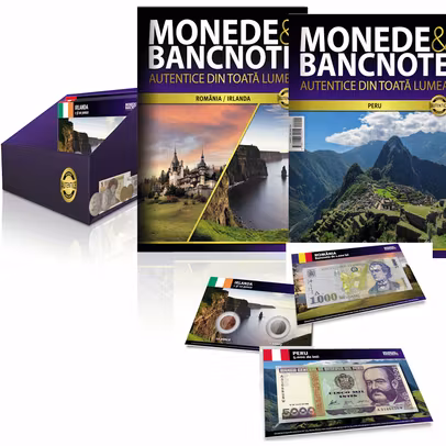 Pachet Nr.1 și Nr.2 – Monede și bancnote autentice din toată lumea