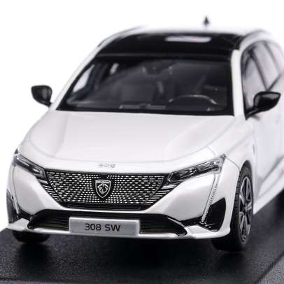 Peugeot 308 SW GT 2021, macheta auto, scara 1:43, alb, Norev