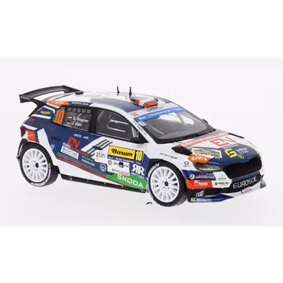 Macheta Skoda Fabia Rally2 Barum Rally 2024 No.10 Wagner-Hain - 1:43 IXO