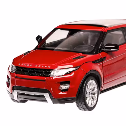 Macheta Range Rover Evoque 2011 Rosu 1:24 Welly - detaliu fata